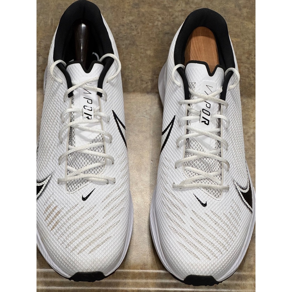 Nike Vapor Edge Turf Mens Size 14 White Black CD0086-100 Speed Training Football